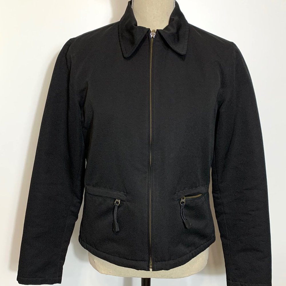 Gap Black Lightweight Full Zip Jacket Women’s Siz… - image 2
